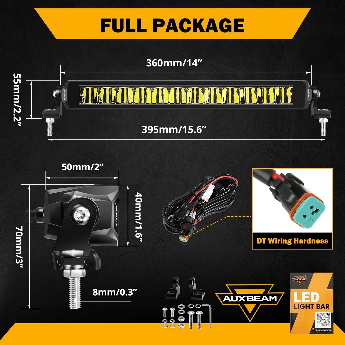12" Single Row Light Bar SP 60W