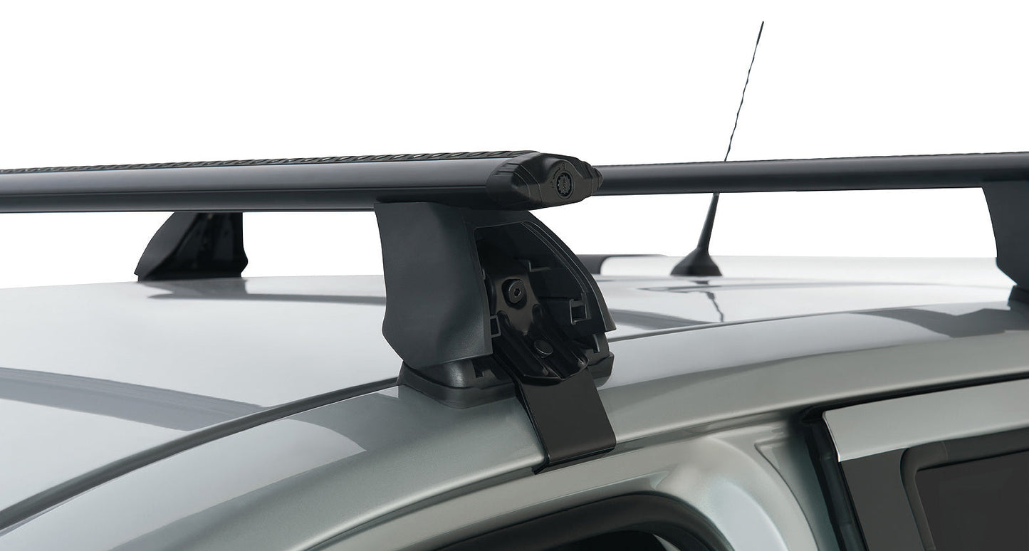 Nissan Navara NP300 4dr Ute Dual Cab 21 on Vortex 2500 Black 2 Bar Roof Rack