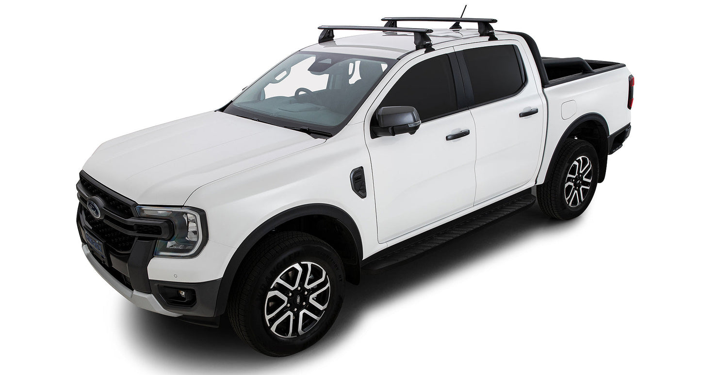 Volkswagen Amarok 2H 4dr Ute Dual Cab 23 on Vortex 2500 Black 2 Bar Roof Rack
