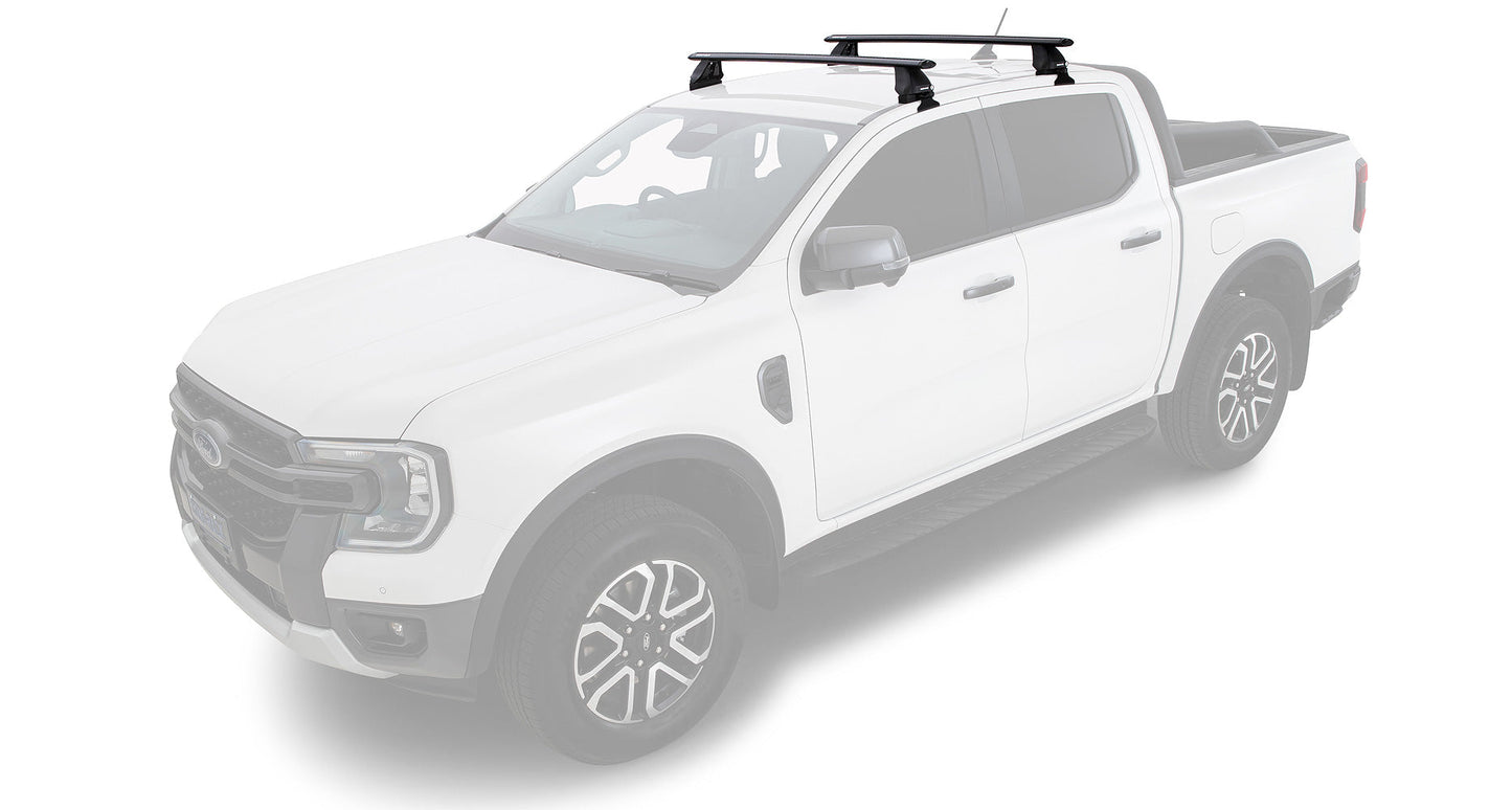Volkswagen Amarok 2H 4dr Ute Dual Cab 23 on Vortex 2500 Black 2 Bar Roof Rack