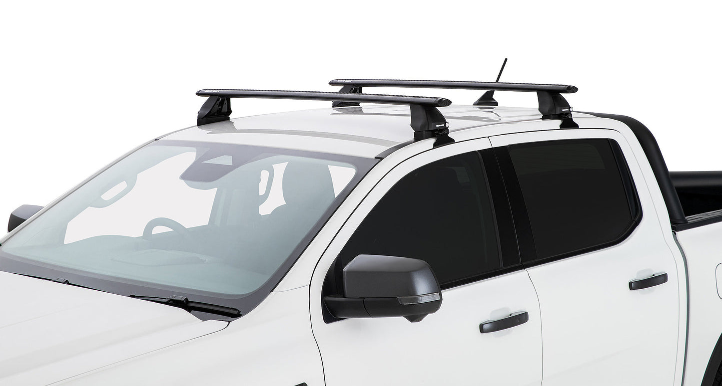 Volkswagen Amarok 2H 4dr Ute Dual Cab 23 on Vortex 2500 Black 2 Bar Roof Rack