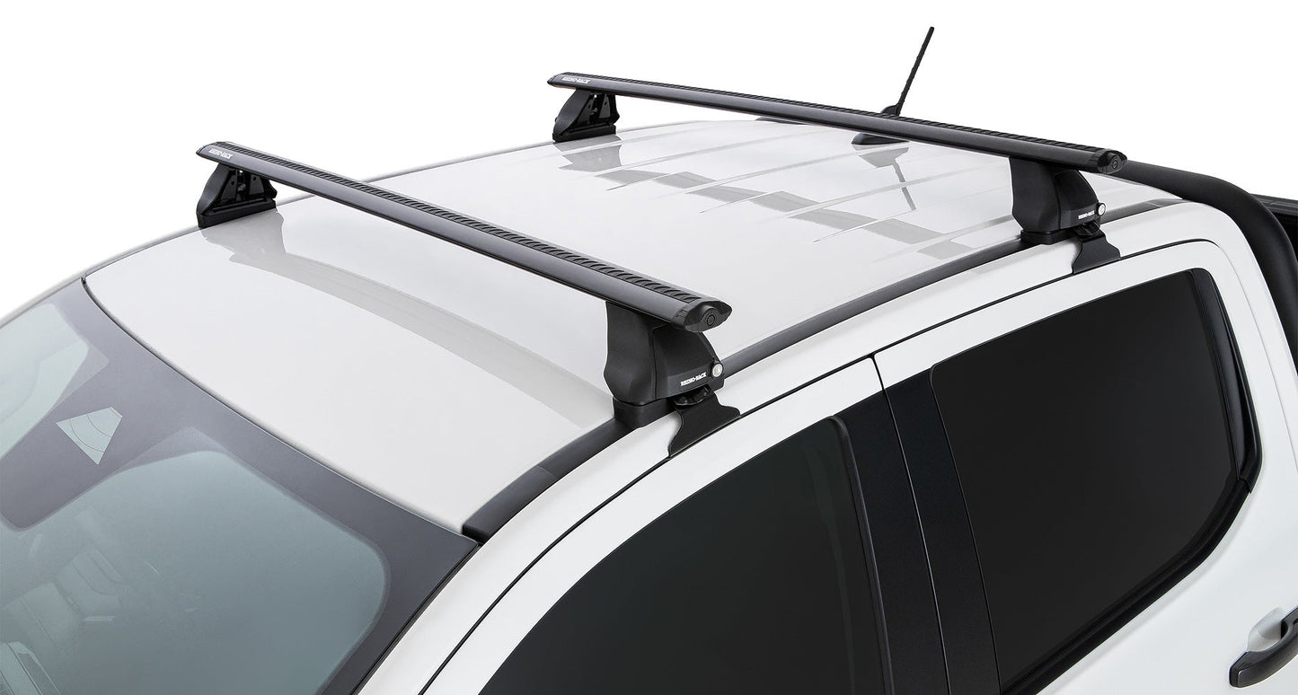 Volkswagen Amarok 2H 4dr Ute Dual Cab 23 on Vortex 2500 Black 2 Bar Roof Rack