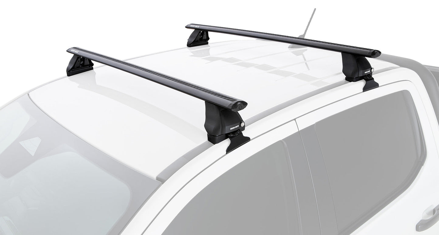 Volkswagen Amarok 2H 4dr Ute Dual Cab 23 on Vortex 2500 Black 2 Bar Roof Rack