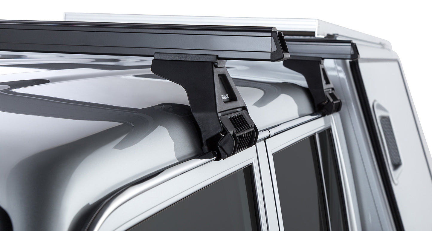 Toyota LandCrusier 07-24 79 Series 4dr Heavy Duty RL110 Black 2 Bar Roof Racks