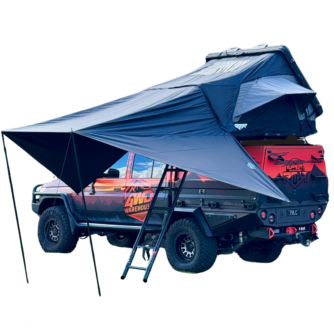 hard shell rooftop tent with annex RMR Cantilever Aluminum Hardshell Roof Top Tent