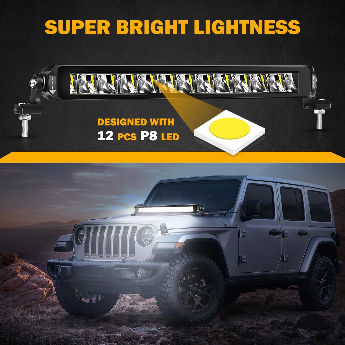 12" Single Row Light Bar SP 60W