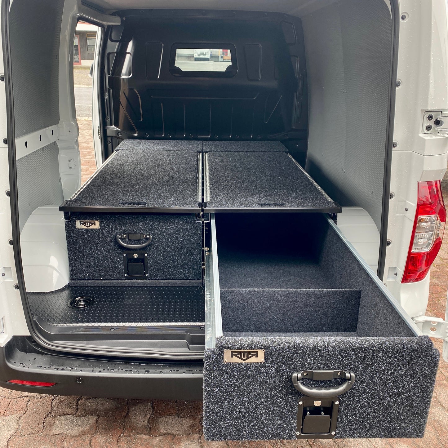 2x RMR 1730mm x 600mm Van Drawers with 1300mm Top Slide with Side Wings COMBO
