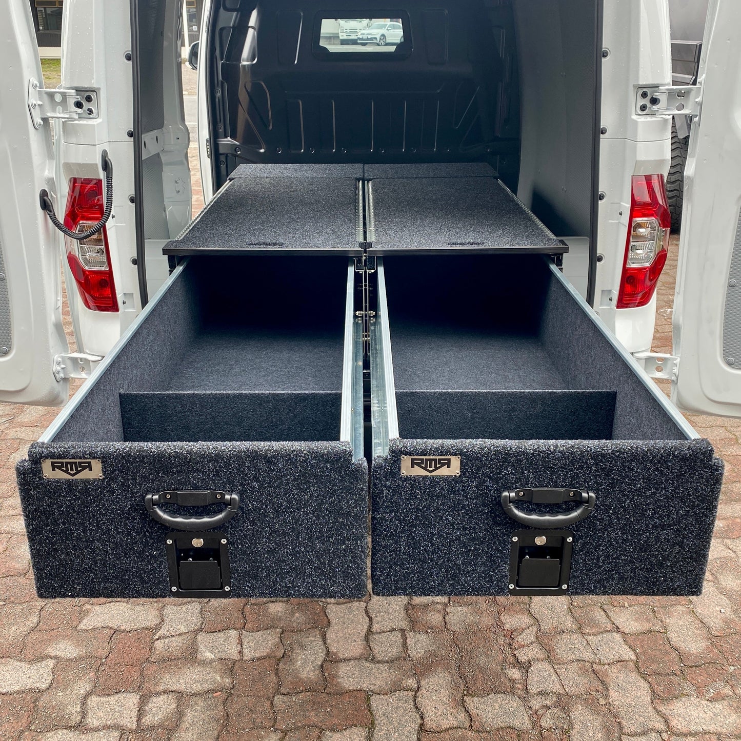 2x RMR 1730mm x 600mm Van Drawers with 1300mm Top Slide with Side Wings COMBO