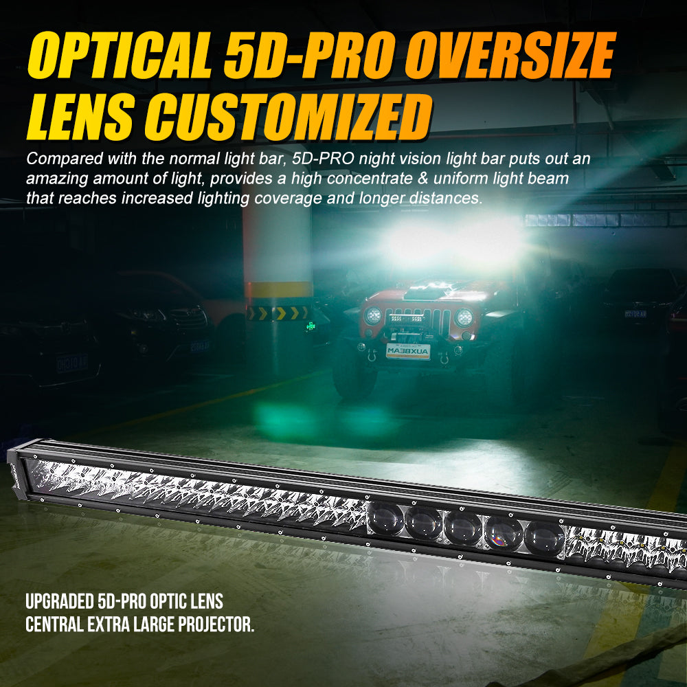 52" 5D-PRO Series Light Bar 55,000LM