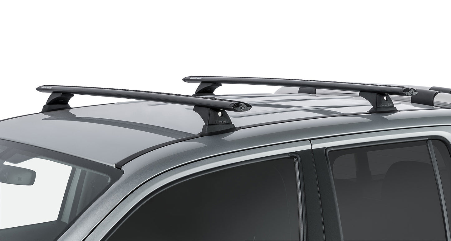 Volkswagen Amarok 2H 4dr Ute Dual Cab 11-23 Vortex RCH Black 2 Bar Roof Rack