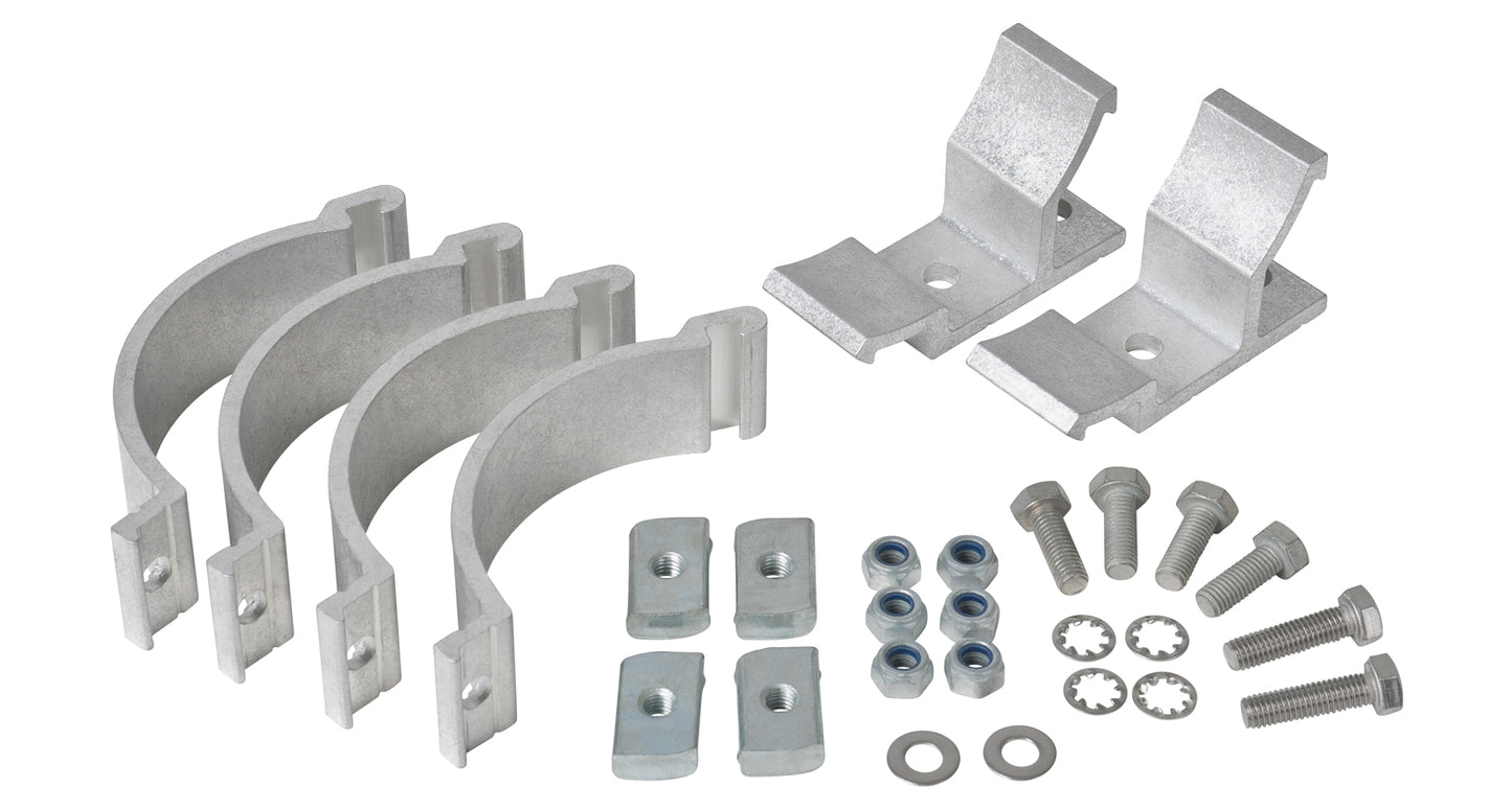Conduit Clamp Set 100mm - 2 Piece Rhino Rack