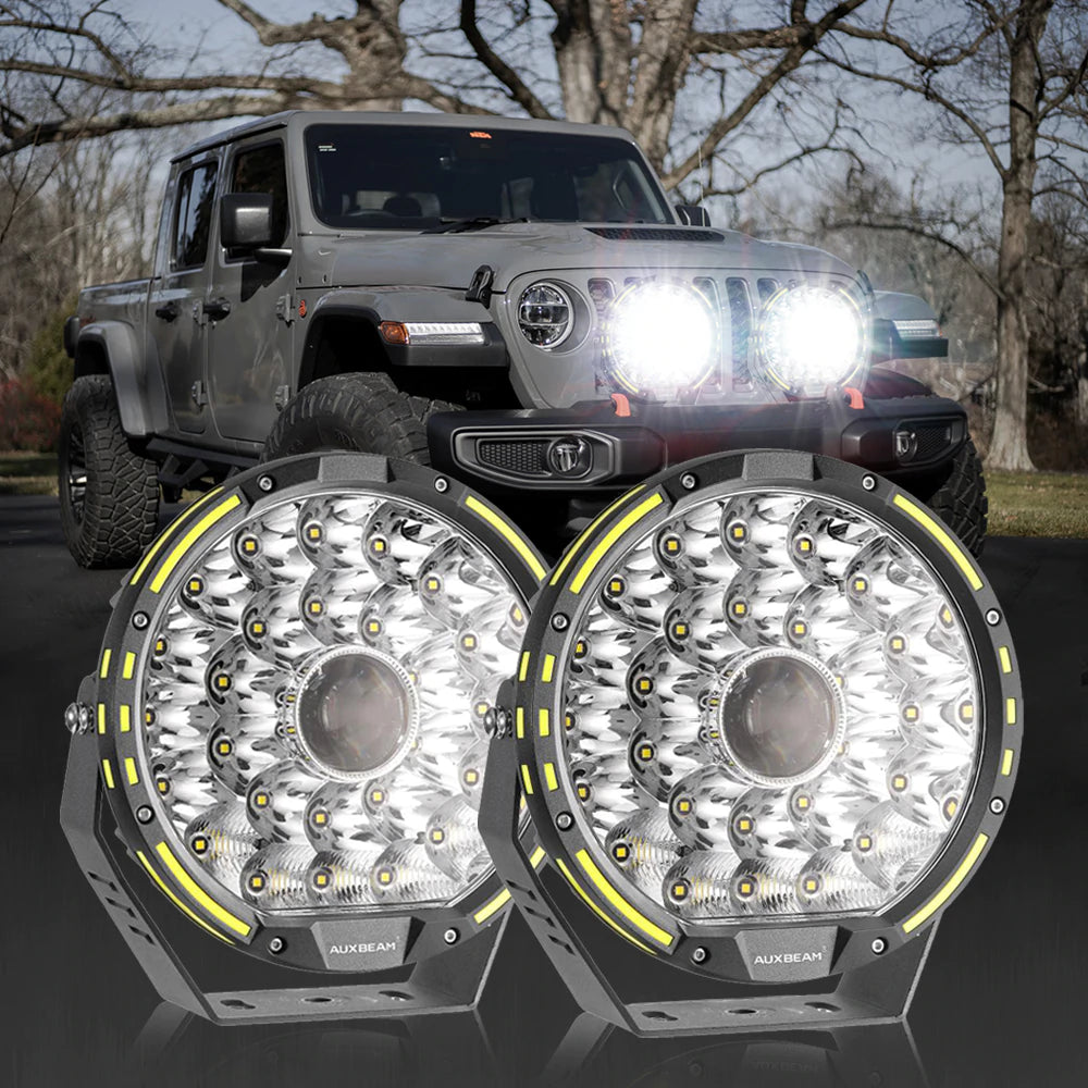 9" 360-PRO Series LED Driving Lights 270W 37776LM