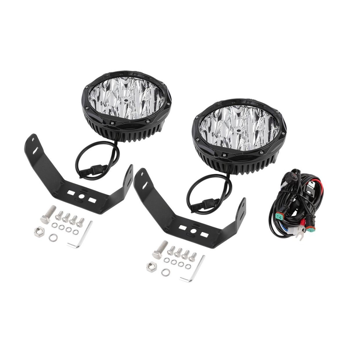 9" 150W Round Spot Beam Led Lights (Pair)