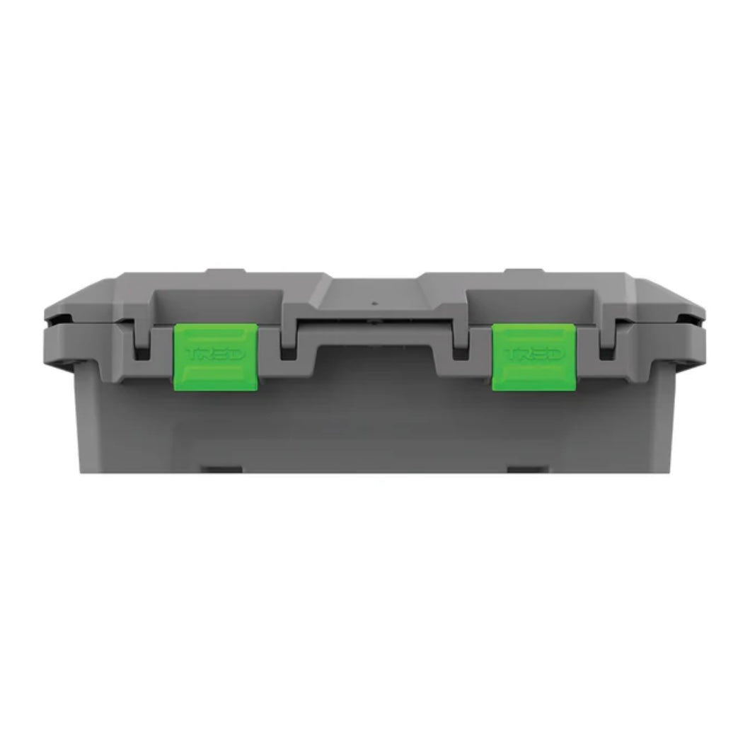 TRED GT Storage Box 25L - Shallow - Grey With Green