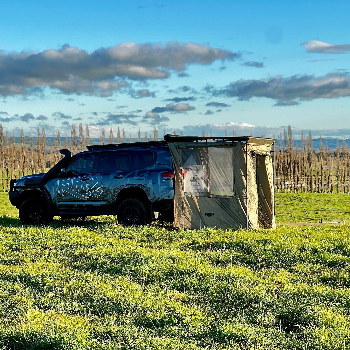 RMR 1.4m x 2m Rear/Side Awning Tent COMBO