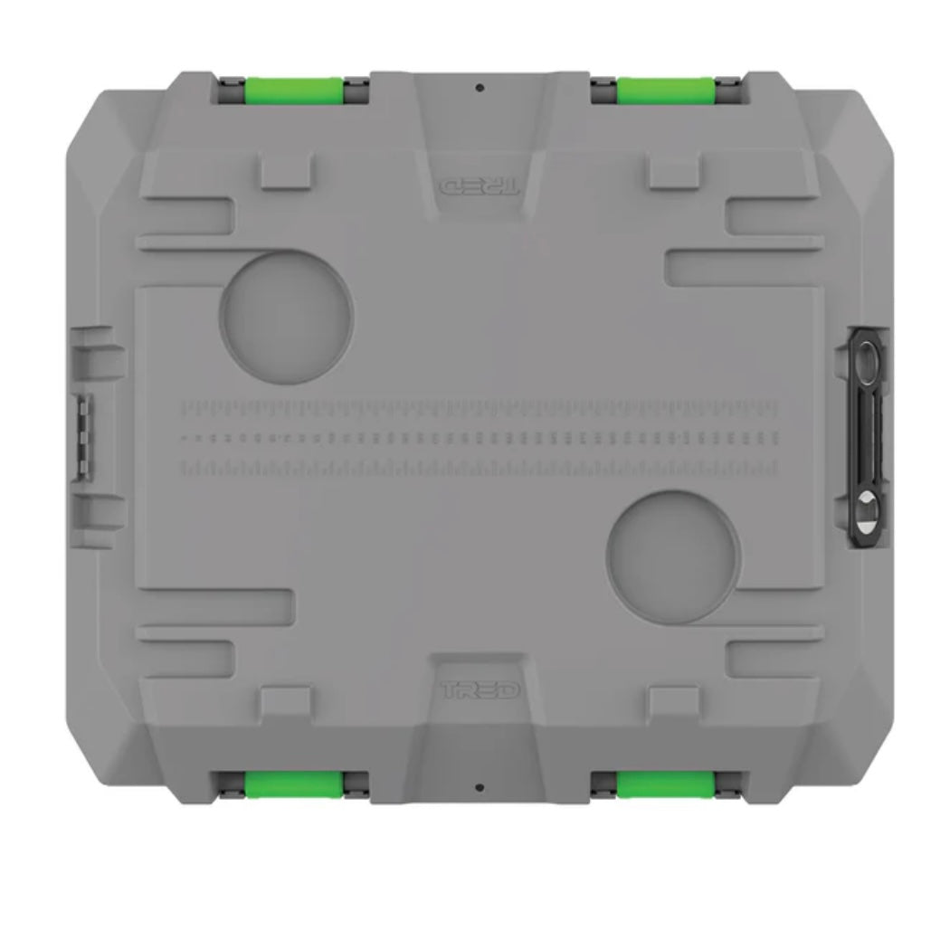 TRED GT Storage Box 65L - Mid - Grey With Green