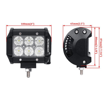 4" Classic-SM Series Dual Row LED Light (pair)