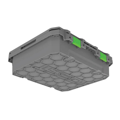 TRED GT Storage Box 25L - Shallow - Grey With Green