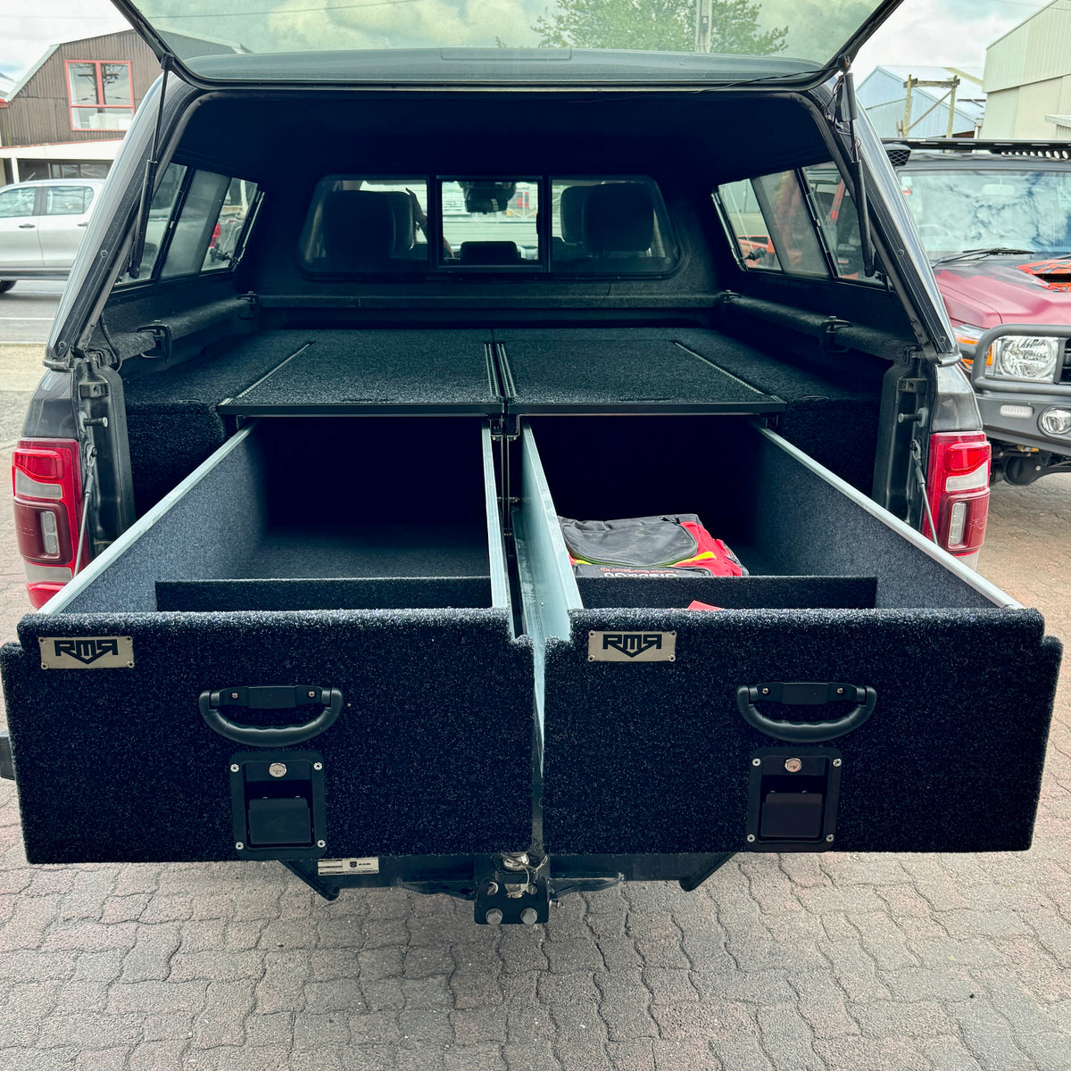 2x RMR 1730mm x 600mm Large Ute Drawers with 1300mm Top Slide with Sid ...