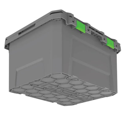 TRED GT Storage Box 65L - Mid - Grey With Green