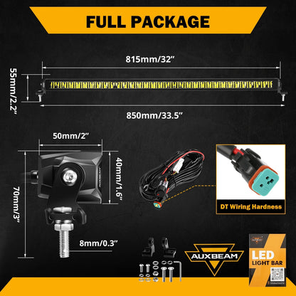 32" Single Row LED Light Bar SP Series 150W