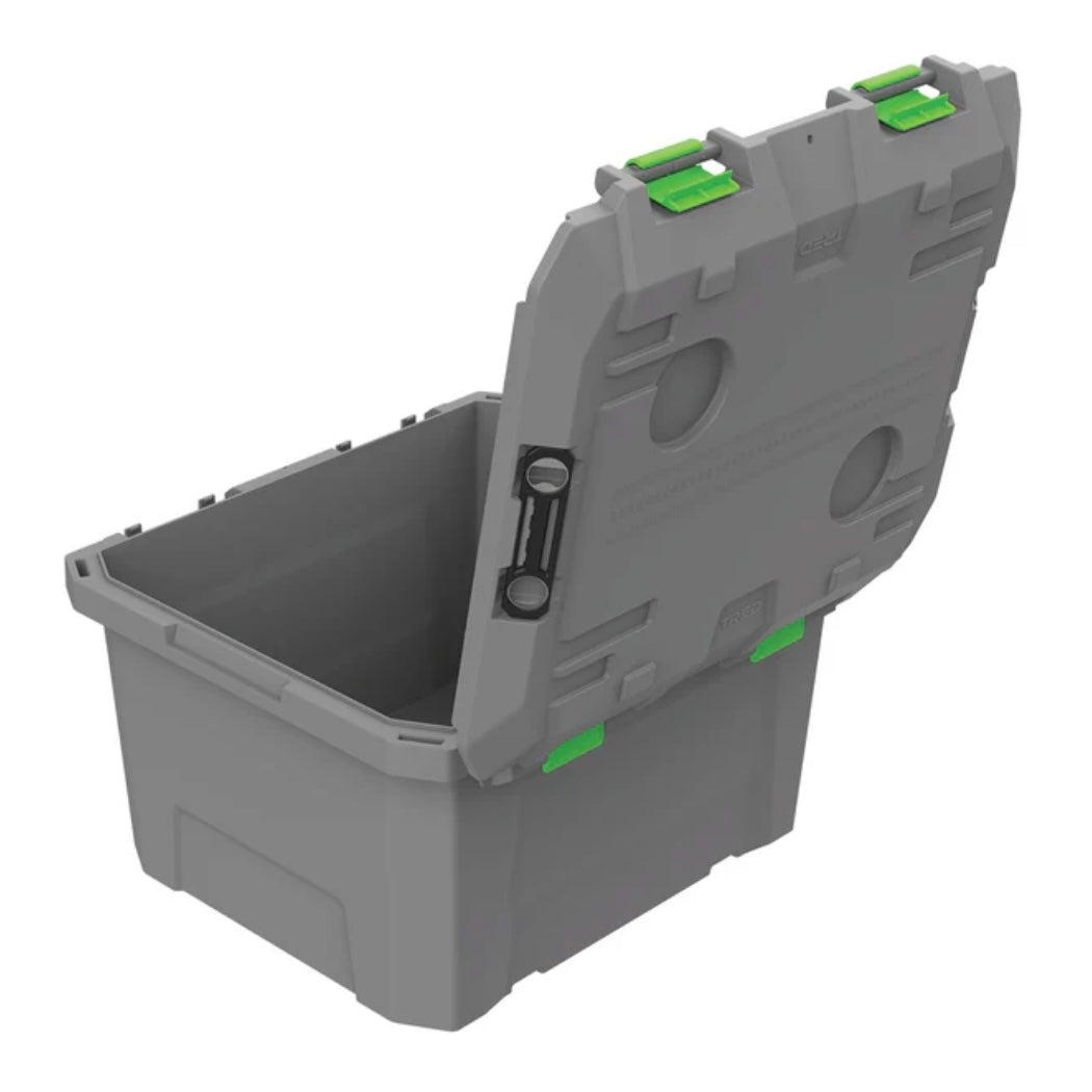 TRED GT Storage Box 65L - Mid - Grey With Green