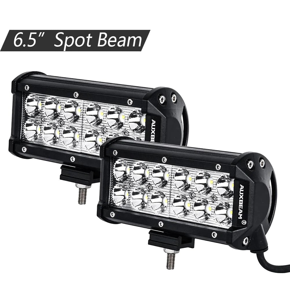 Auxbeam 6.5 Inch LED Light Bar Spot  Pair