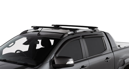 Holden Colorado 4dr Ute Crew Cab (With Roof Rails) 15 to 20 Vortex RX Black 2 Bar Roof Rack