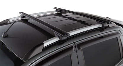 Ford Ranger Wildtrak Gen 2 (P703) 4dr Ute Double Cab (With Roof Rails) 22 On Vortex RX Black 2 Bar Roof Rack