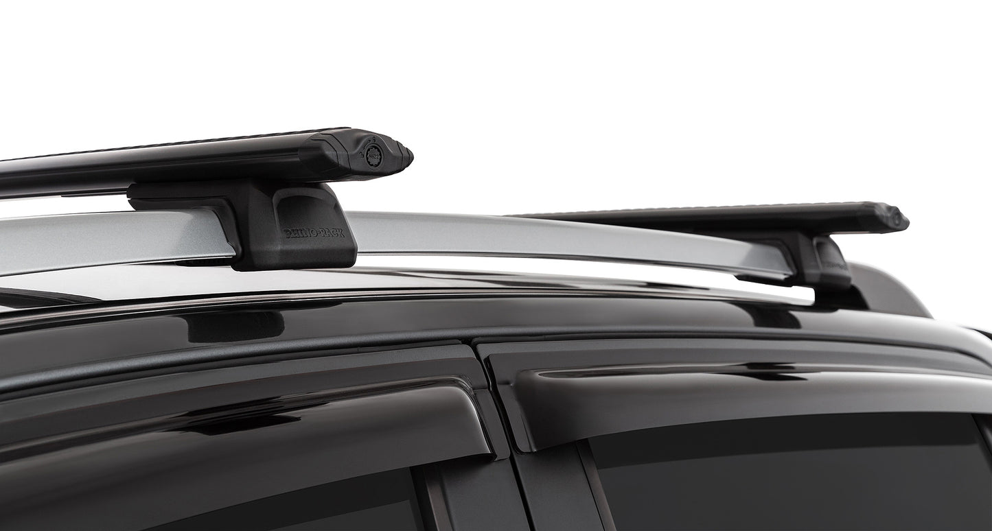 Holden Colorado 4dr Ute Crew Cab (With Roof Rails) 15 to 20 Vortex RX Black 2 Bar Roof Rack