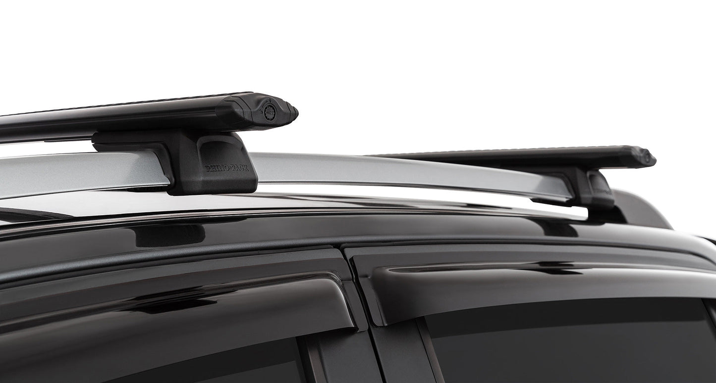 Toyota LandCruiser 100 Series 4dr 4WD With Roof Rails 03/98 to 10/07 Vortex RX Black 2 Bar Roof Rack PRE ORDER