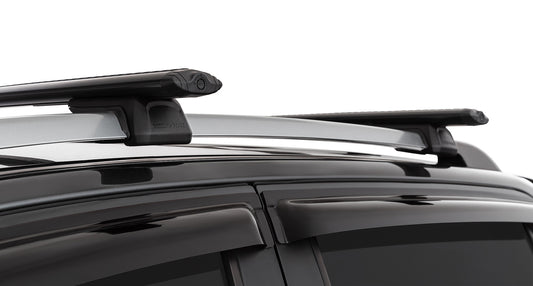 Toyota Prado 120 Series 5dr 4WD With Roof Rails 03/03 to 11/09 On Vortex RX Black 2 Bar Roof Rack