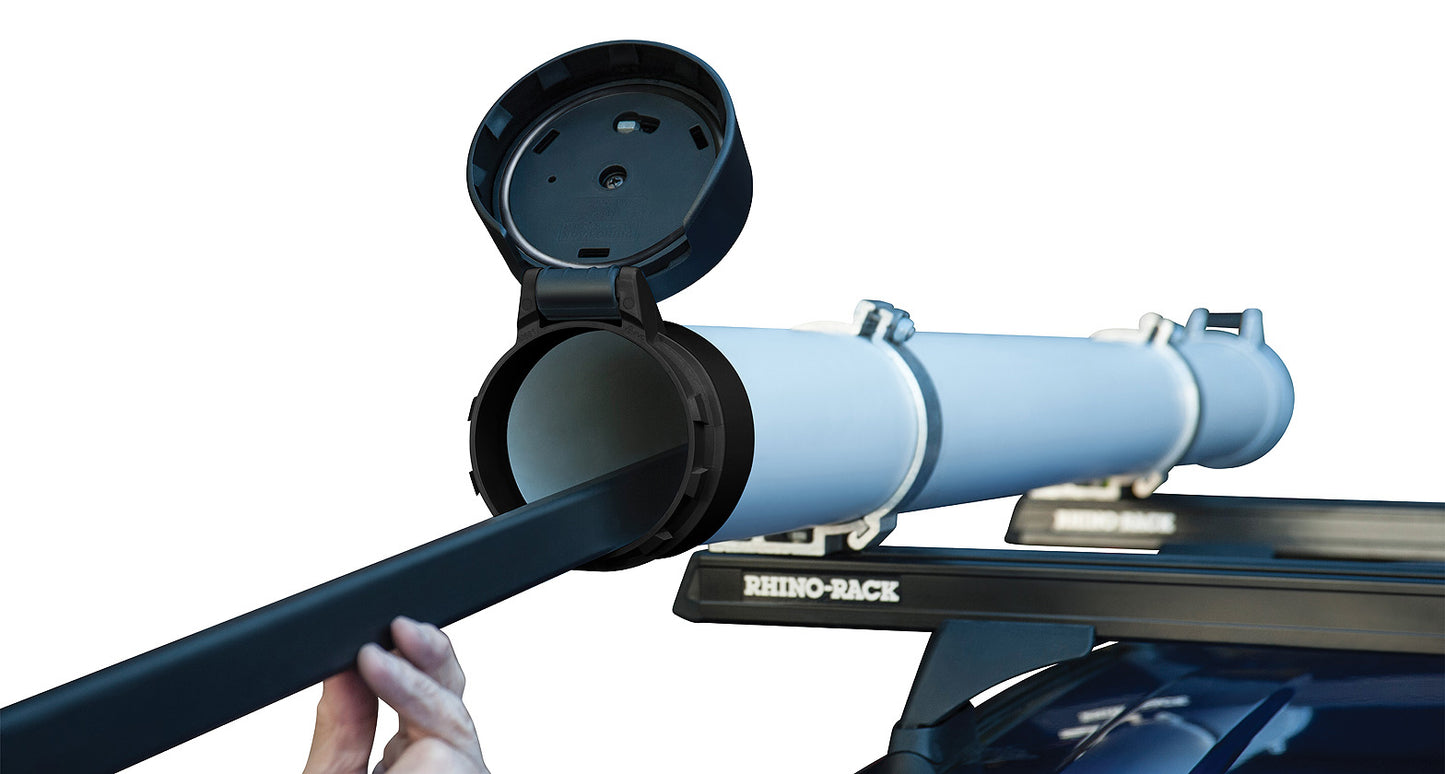 Rhino Rack Conduit Locking End Caps (100mm / 3.9 inches)