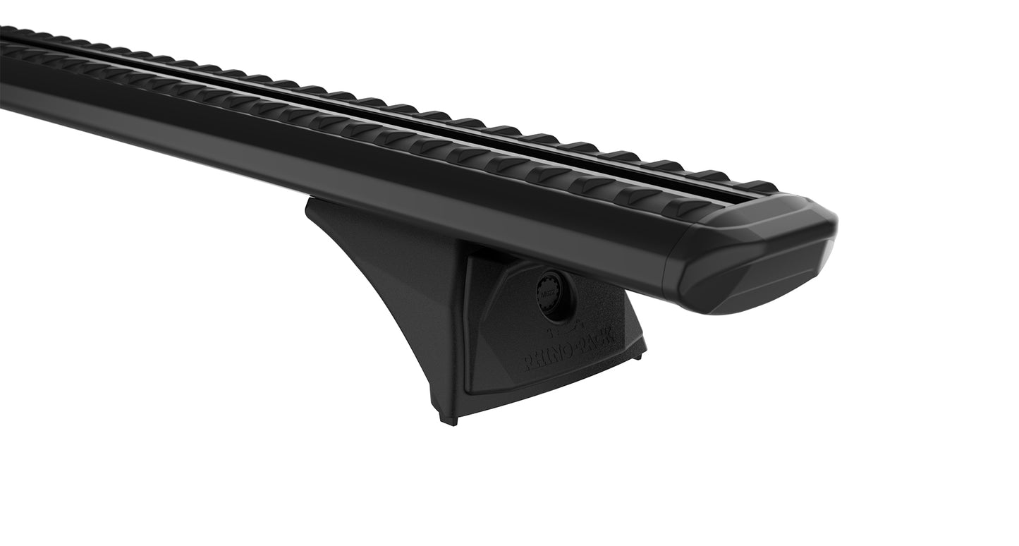 Ford Ranger 22+ 4dr Ute Double Cab Sportz 300H Trackmount Black 2 Bar Roof Rack