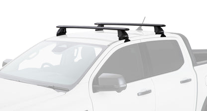 Ford Ranger PX/PX2/PX3 4dr Ute Double Cab 22+ Vortex 2500 Black 2 Bar Roof Rack