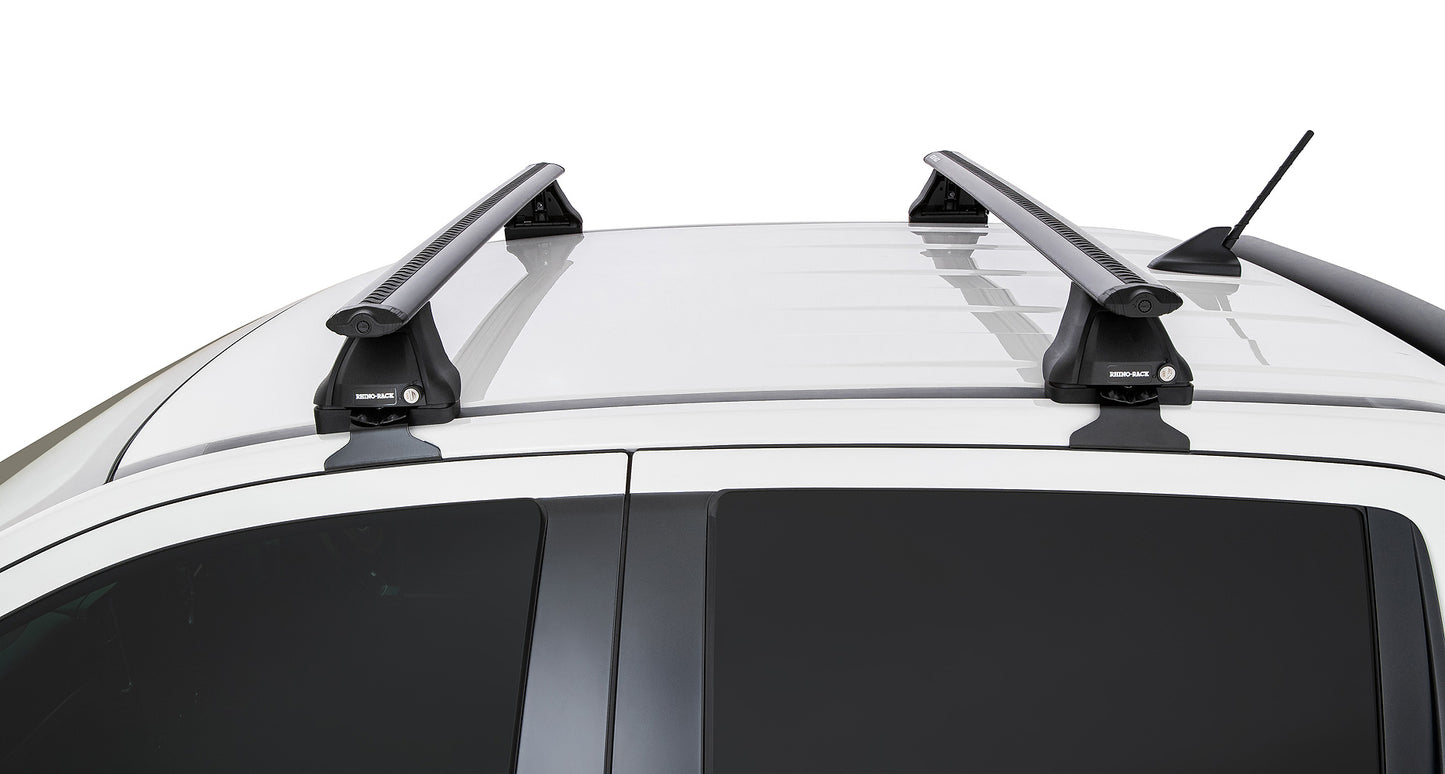 Ford Ranger PX/PX2/PX3 4dr Ute Double Cab 22+ Vortex 2500 Black 2 Bar Roof Rack