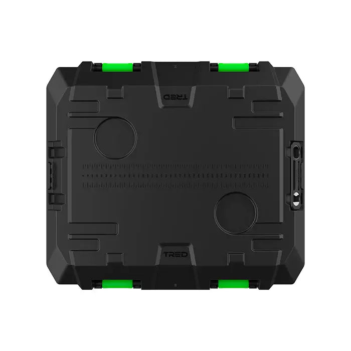 TRED GT Storage Box 25L - Shallow - Black With Green