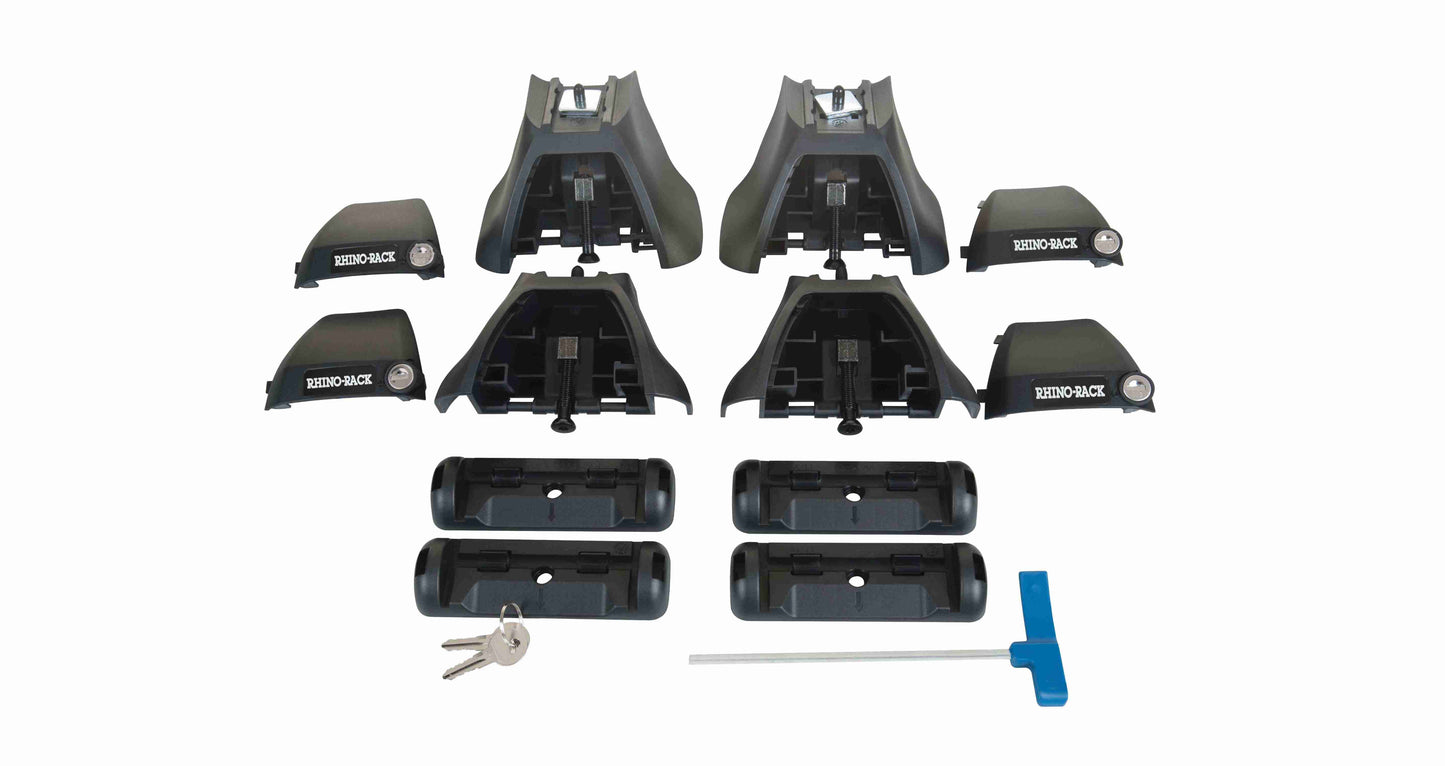 Toyota Hilux 4dr Ute Dual Cab 04/05 to 09/15 Sportz 2500 Black 2 Bar Roof Rack