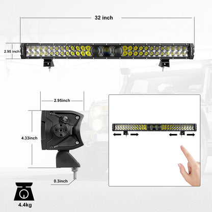 32" 5D-PRO Series Light Bar 33000LM