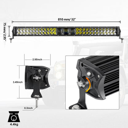 32" 5D-PRO Series Light Bar 33000LM