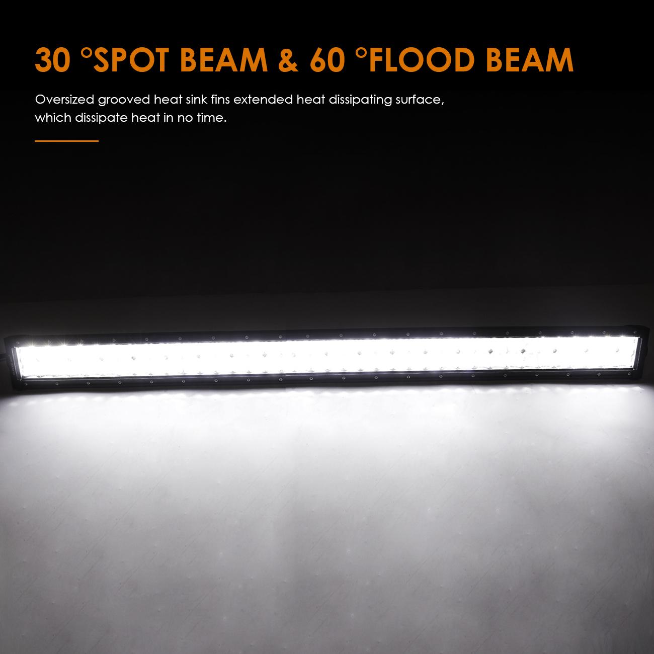 42" Curved CREE LED Light Bar 5D Lens 24,000LM