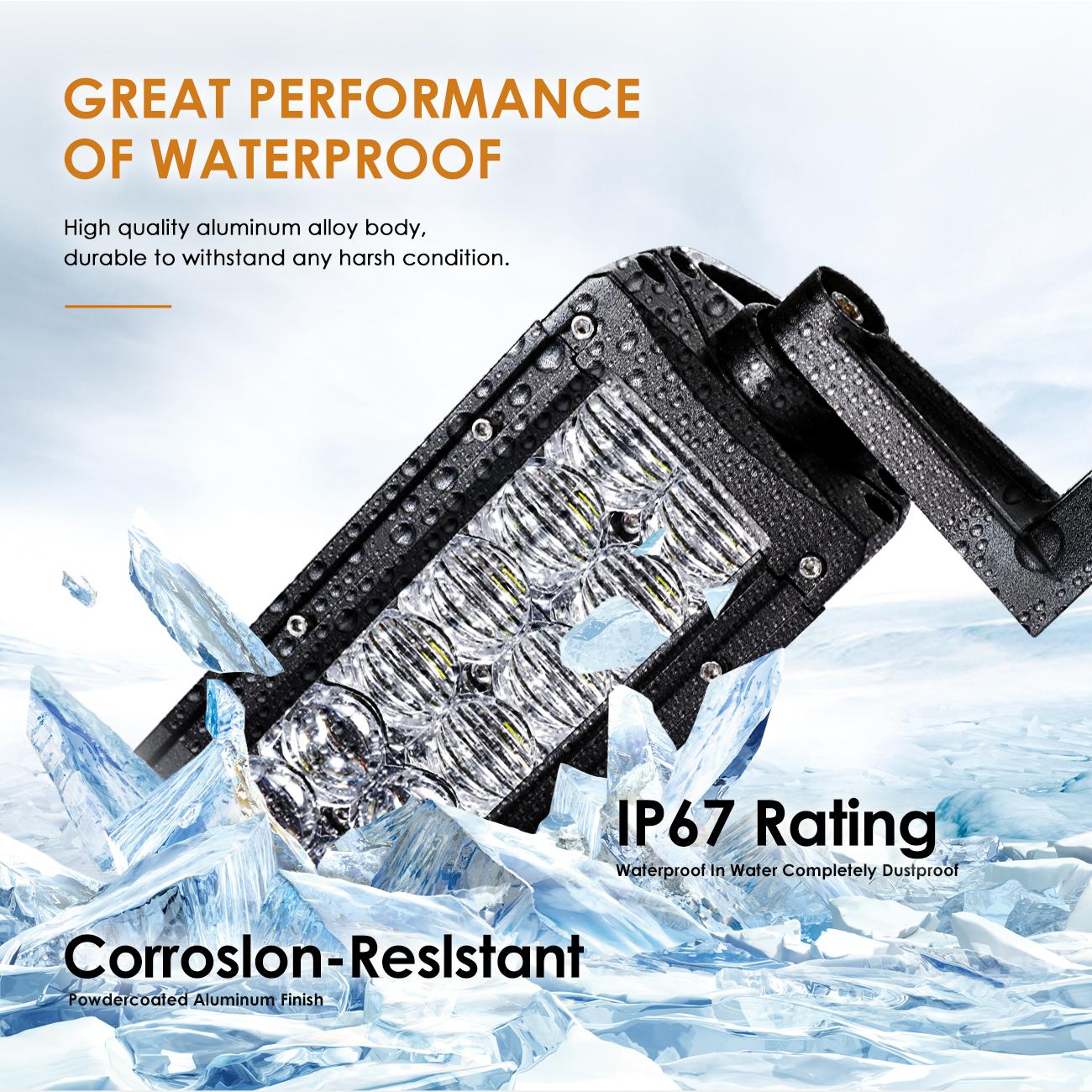 22" Straight LED CREE Light Bar 5D Lens 12,000LM IP67 Rating Waterproof