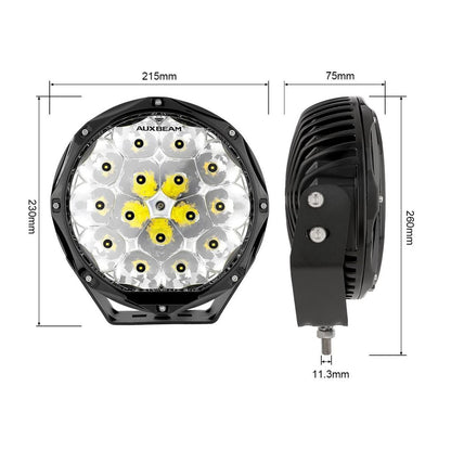 9" 150W Round Spot Beam Led Lights (Pair)